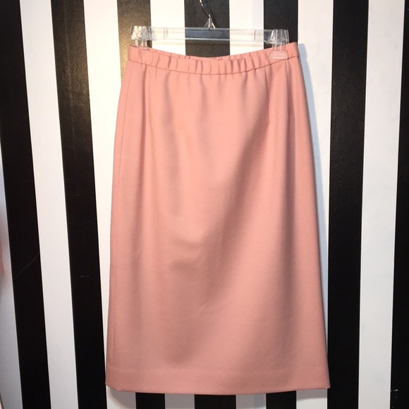 Vintage Pale Pink Pendleton 100% Wool Pencil Skirt Size XS Woman’s Pin-Up Vibes - Picture 1 of 10